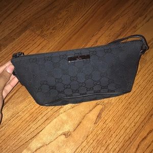 Authentic Black Gucci Pochette Bag